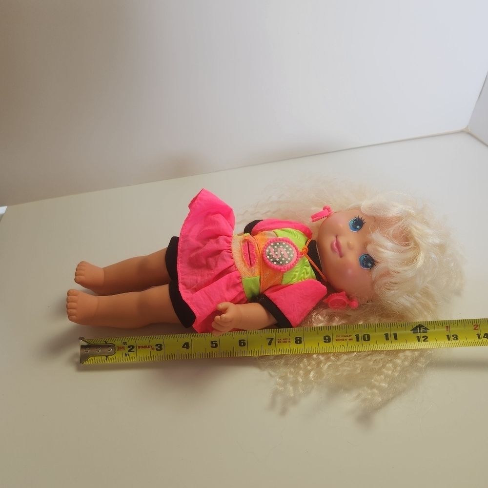 Vintage 1992 MATTEL Sally Secrets Doll Original Crimped Hairstyle Stickers Toy - Picture 13 of 13